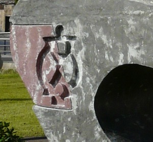 Inauguración escultura Parque Azeta. Detalle.